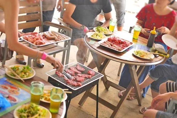 団体様のガーデンBBQ